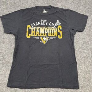 Pittsburgh Penguins 2016 Stanley Cup Champions Shirt G-III 3Four Mens L Black